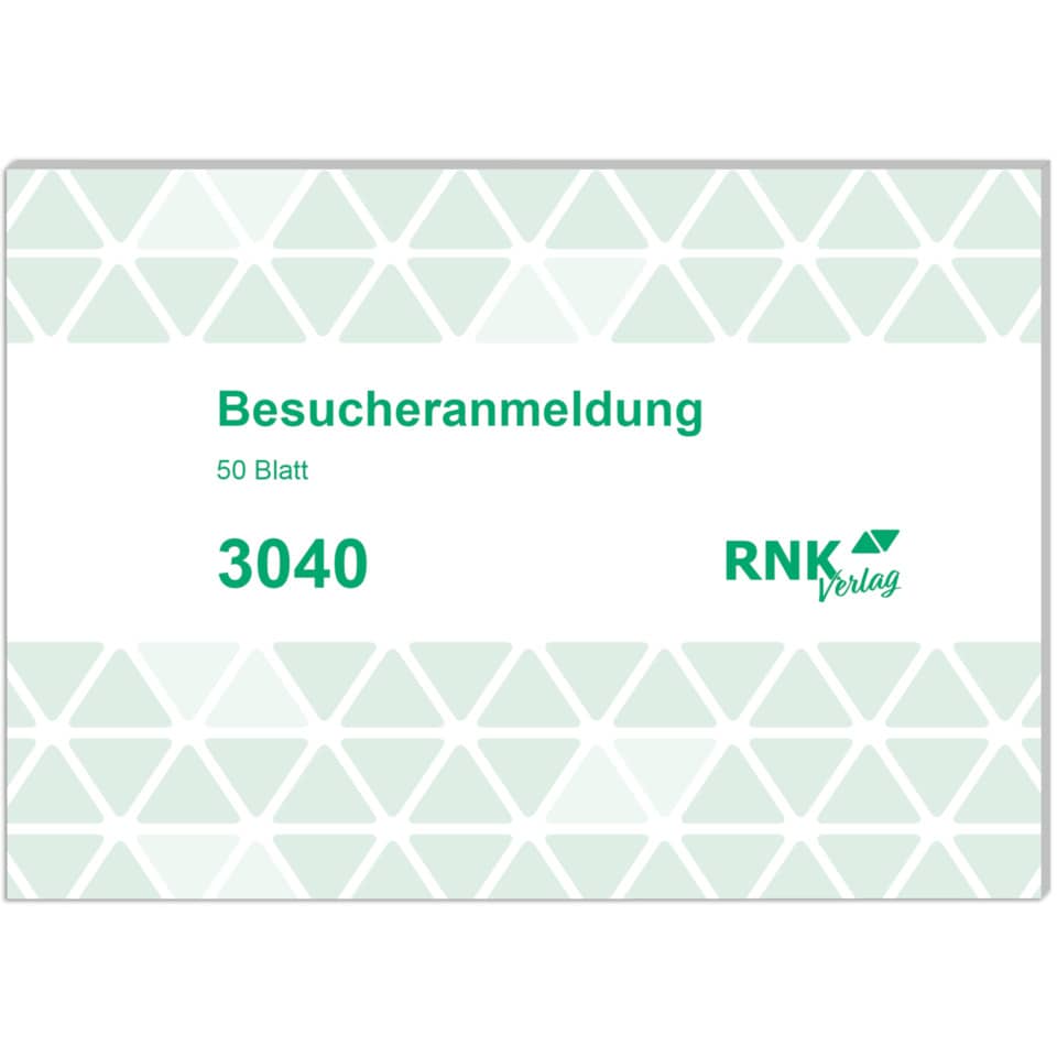 Besucherregistrierung, 50 Blatt, Dokumente, Notizblock, Verlag
