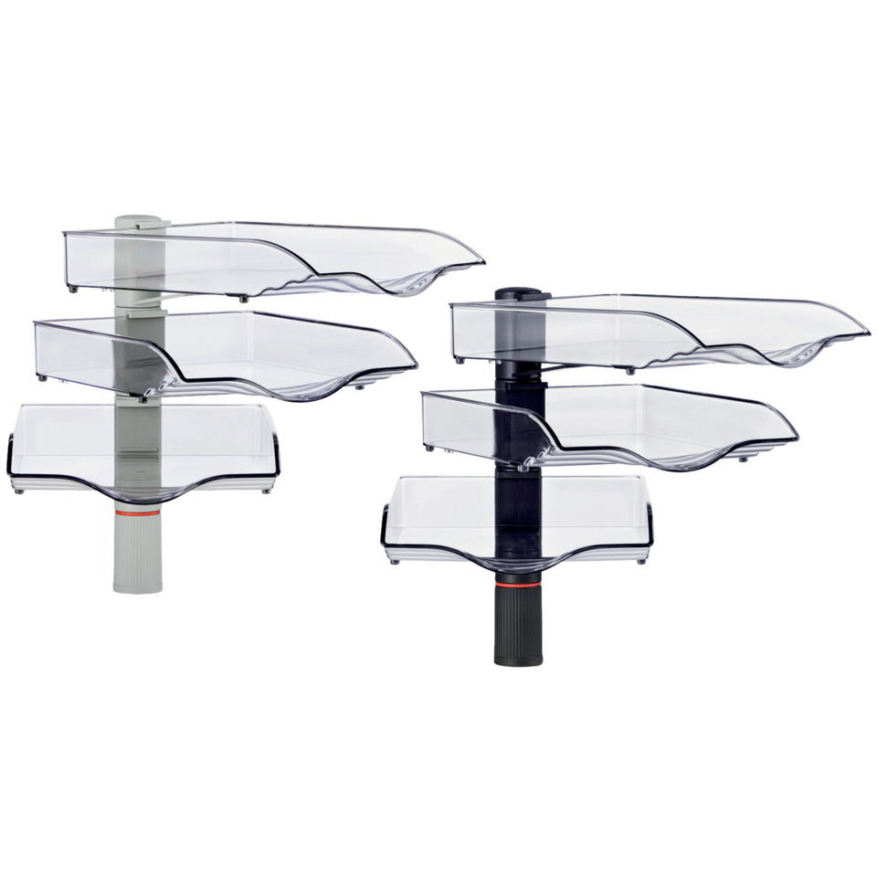 Acryl Organizer, Schreibtischorganizer, Ablage-Set, Mehrstufig, Transparent
