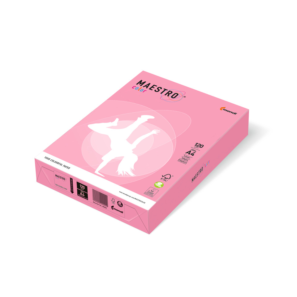 Papier, Blätter, A4, 120 Blatt, Pink Verpackung