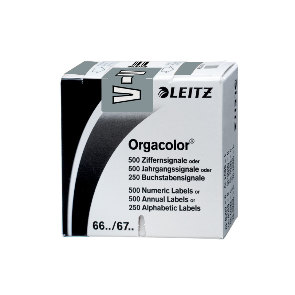 Druckeretiketten, OrgacOLOR, Leitz, Buchstabenetiketten, Labelset