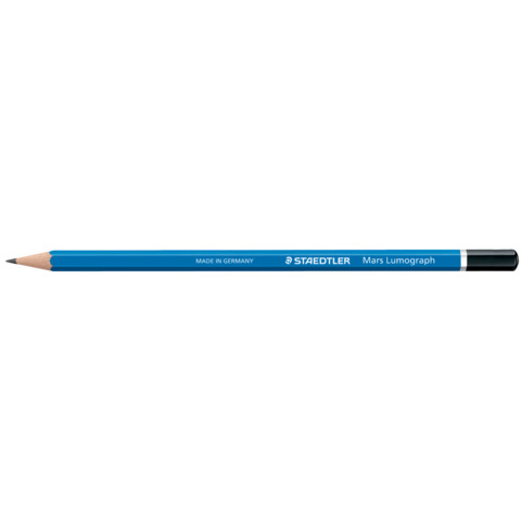 Bleistift Mars® Lumograph® H, blau STAEDTLER 100-H