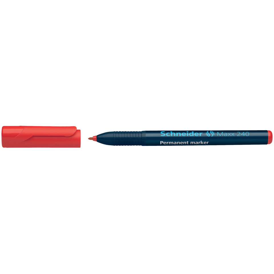 Permanentmarker, Markerstift, Blauer Stift, Rote Kappe, Schneider