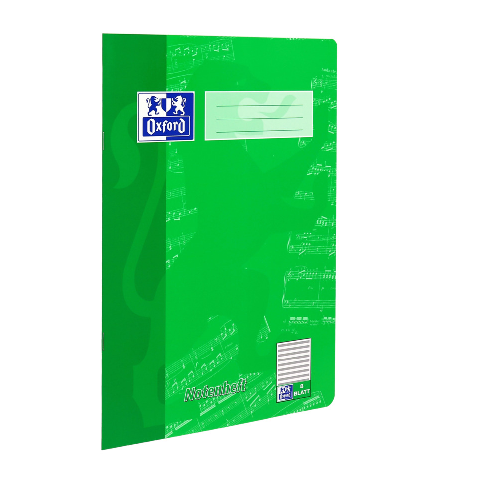Notizheft, Spiralheft, Grün, Oxford, Notizbuch