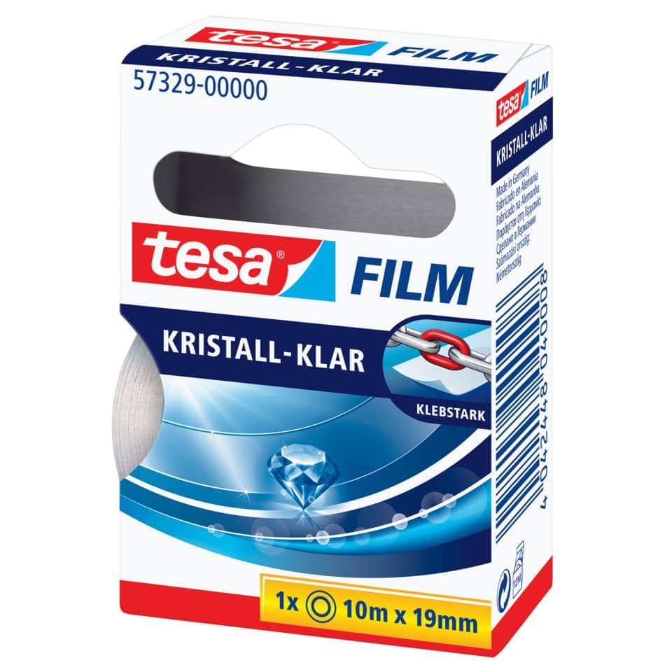 Filme, Kristall-Klar, Klebestärke, Diamantform, 10m x 19mm