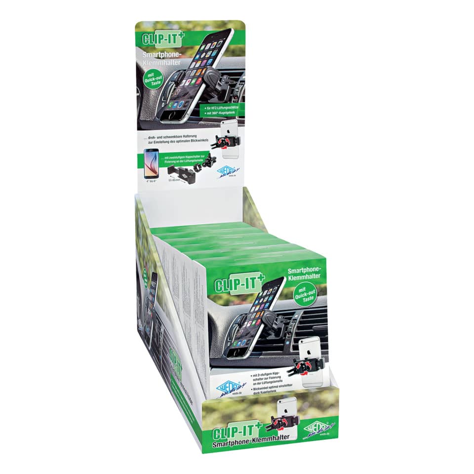Smartphone Halter, Klemmhalter, Clip-It, Autozubehör, Handyhalterung