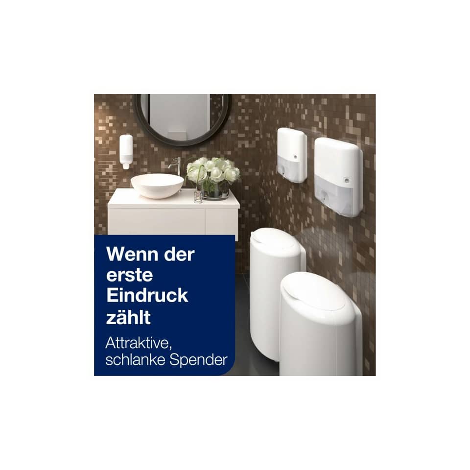 WC-Design, Badezimmer, Waschtisch, Spender, Spiegel