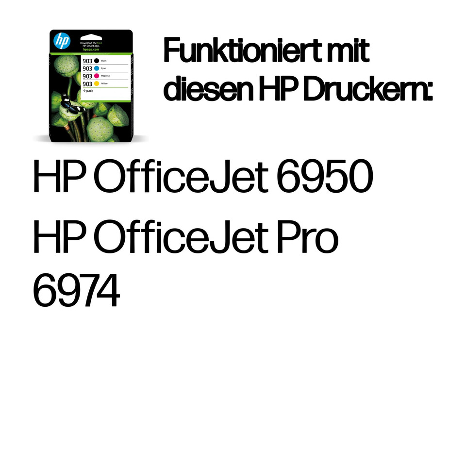 Tintenpatrone, HP Drucker, Kassette, Mehrfarbig, DIN A4
