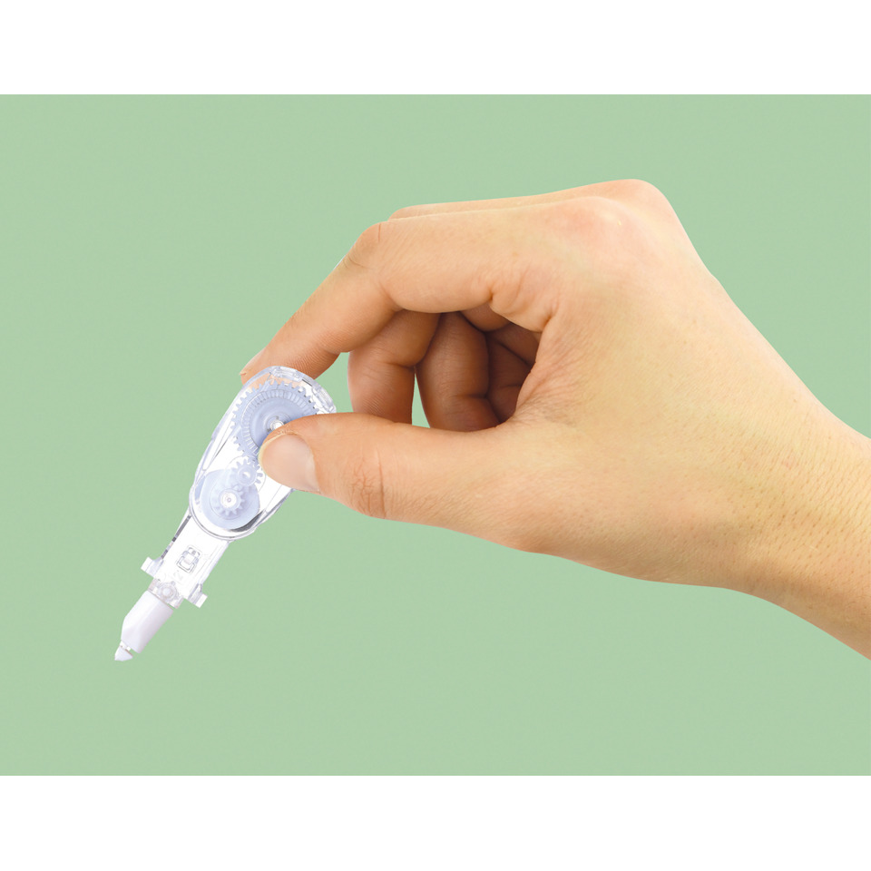 Stiftklemmgerät, Transparent, Mini, Zahnrad, Tintenstift