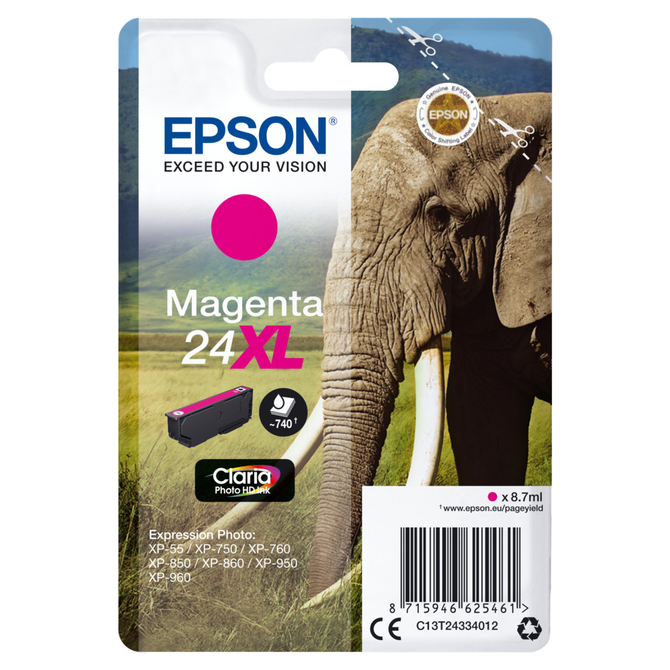 Tintenpatrone, Magenta, XL, 8.7 ml, EPSON, Magenta, Tintenpatrone, XL, 8,7 ml, Claria Photo HD