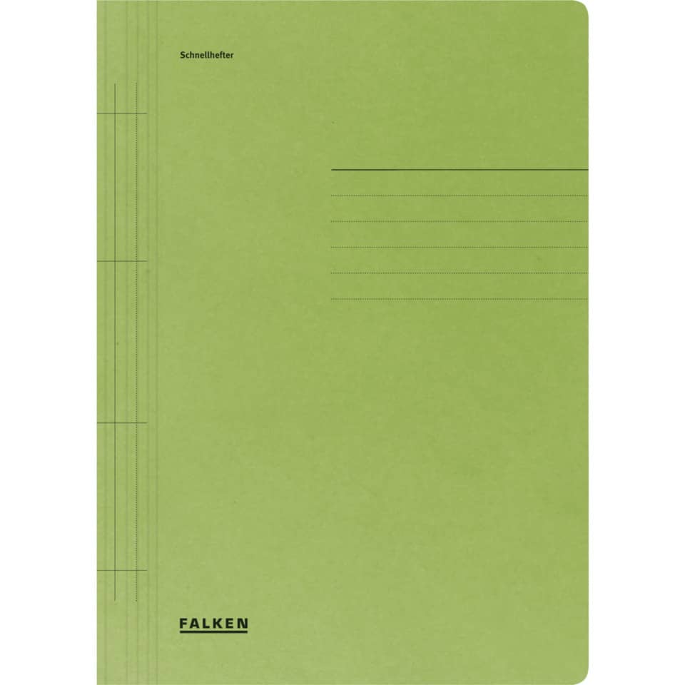 Notizbuch, Notizheft, Grün, Linienseite, FALKEN