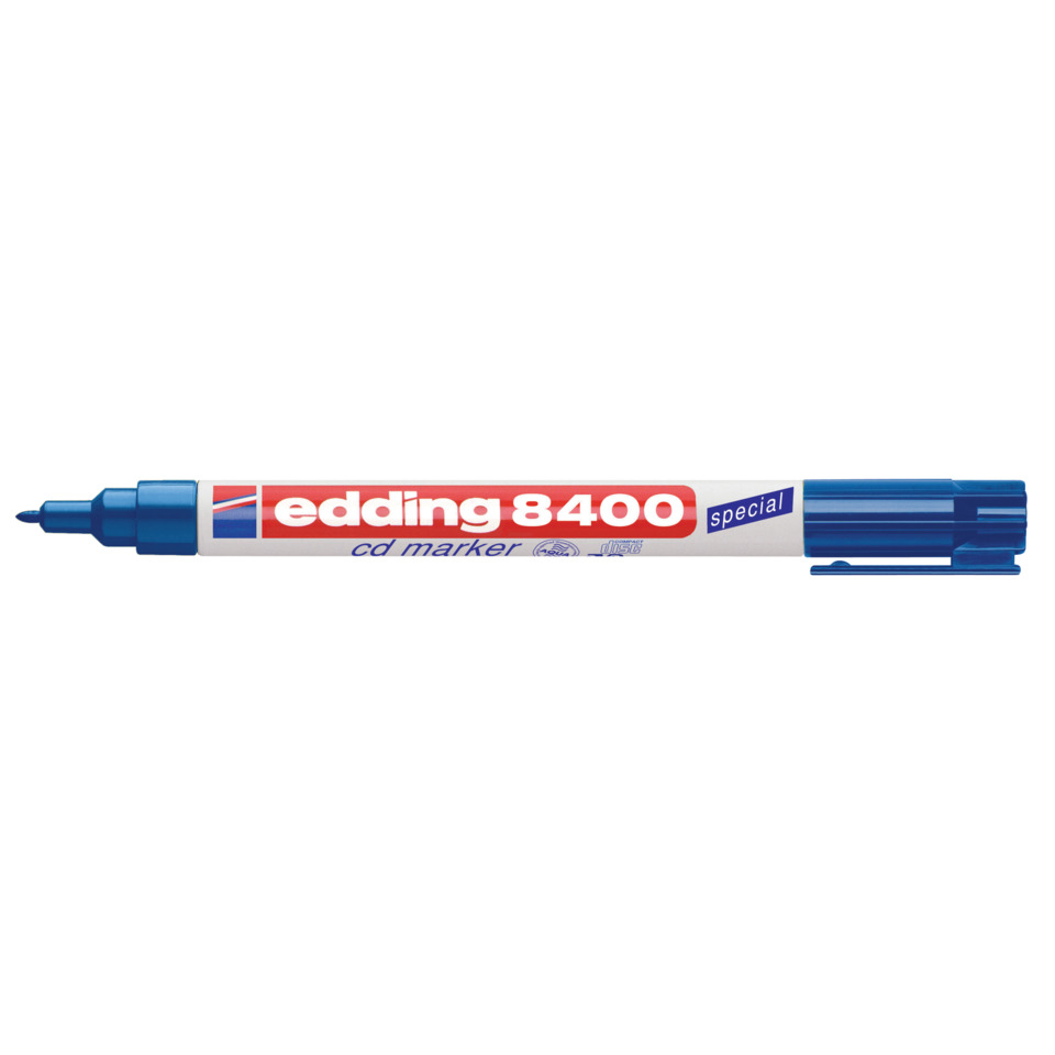 CD-Marker 8400, 0,5-1mm, Rundspitze, blau EDDING 4-8400003