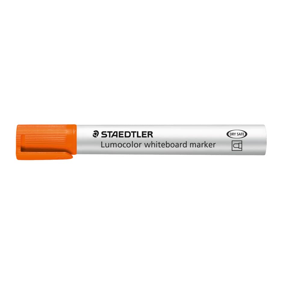 Lumocolor-Marker, Whiteboard-Marker, Permanentmarker, Orange-Kappe, Staedtler