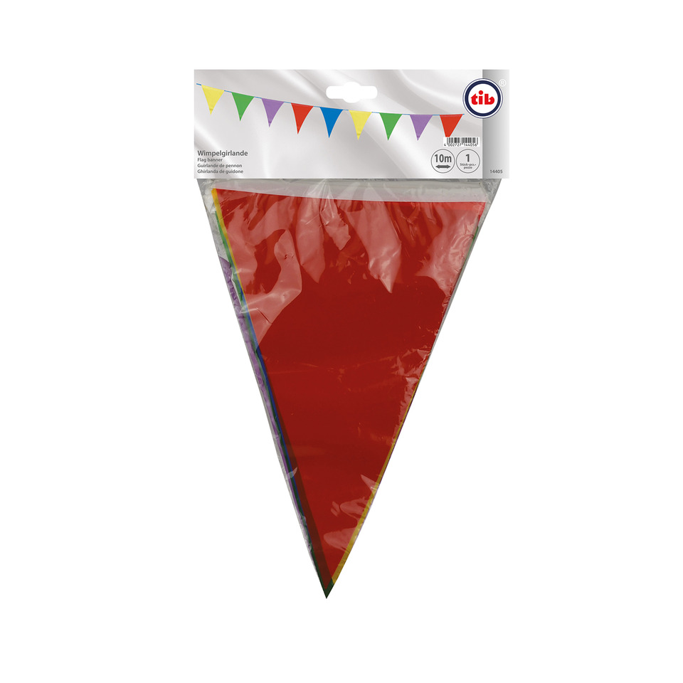 Wimpel Girlande, Flaggenband, Bunte Dreiecksflaggen, Wimpelketten, Party Dekoration