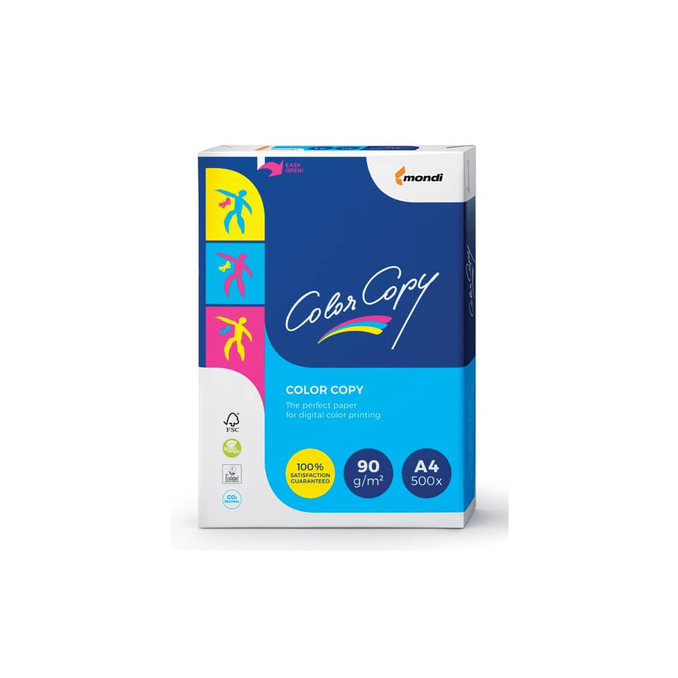 Color Copy, A4, 500 sheets, 90 g/m², Color printing paper