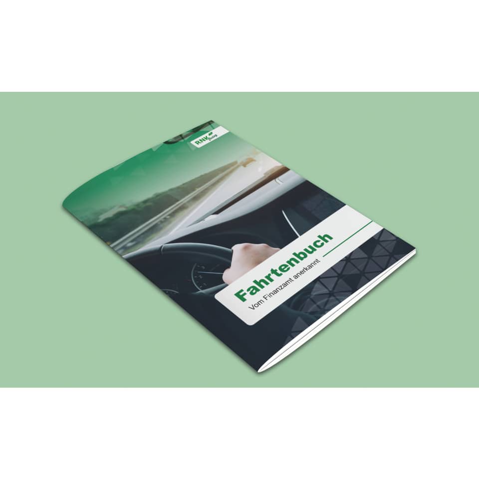 Fahrtenbuch, Kartenbuch, Auto, Farbe Grün, Diagramm-Design