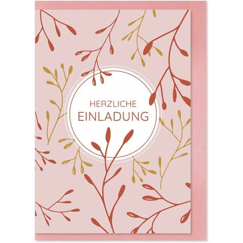 Einladung, 5 Stück KOMMA³ 54-025