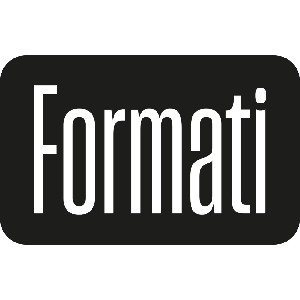 Formati, Logo, Label, Schwarzer Hintergrund, Weißer Text, logo, Formati, schwarz, weiß, Text