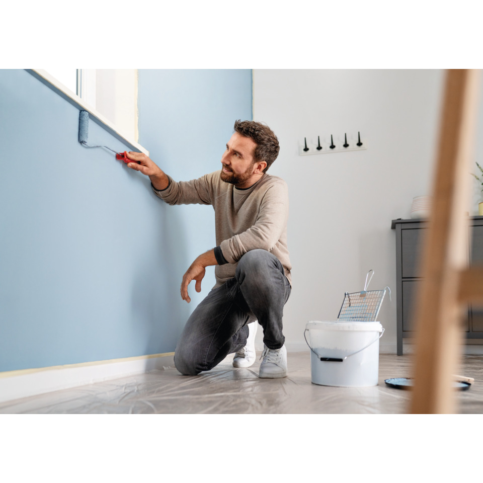Wand streichen, Farben, Heimwerker, Anstrich, Pinsel