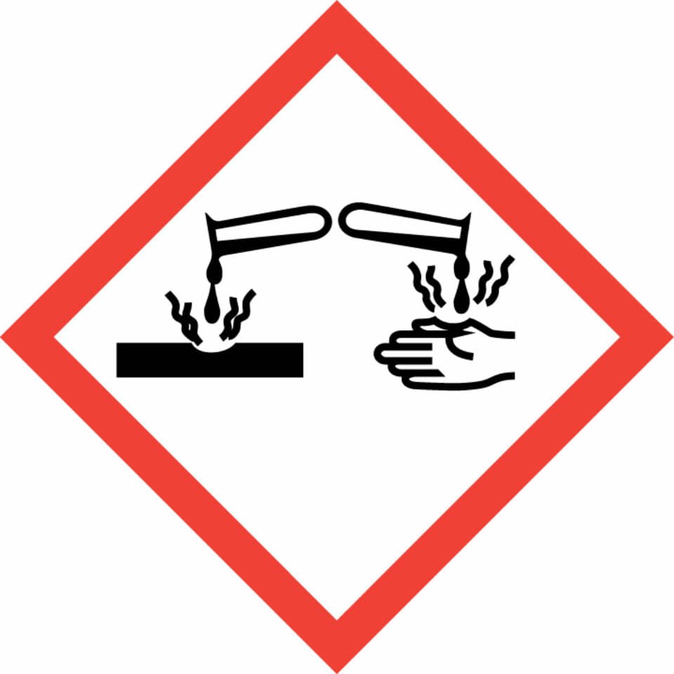 Gefahrenzeichen, entzündlich, Handschuhe, Händewaschen, Chemischer Warnhinweis