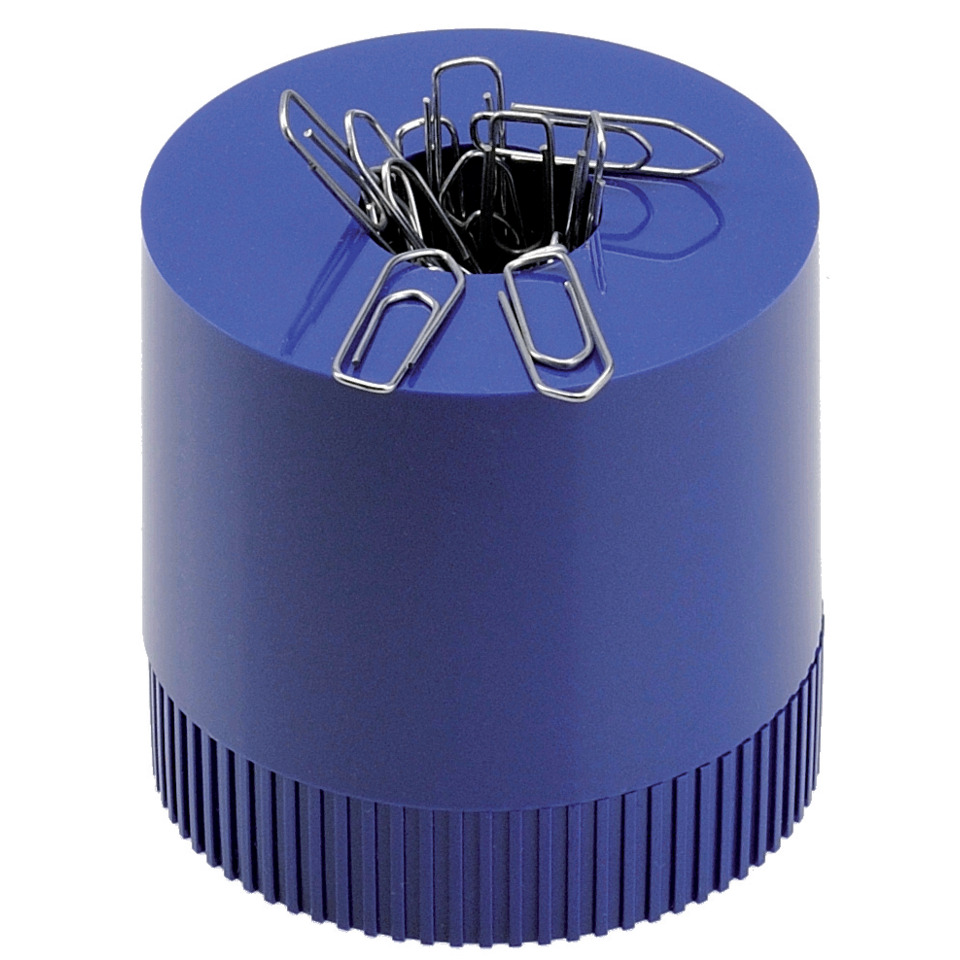 ruled, clip, blue, circular, paperclip holder
