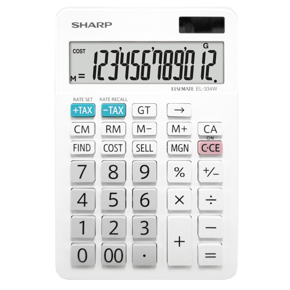 Taschenrechner, Kalkulator, Elektronischer Taschenrechner, LCD-Anzeige, Tastenfeld