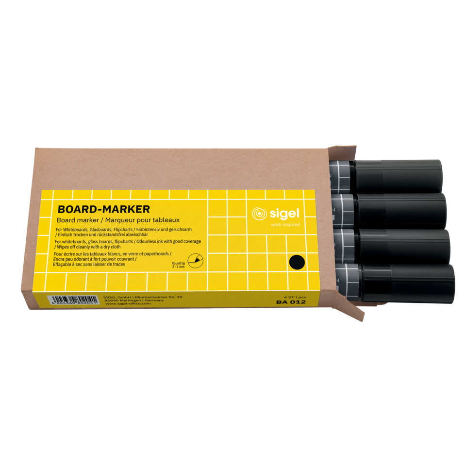 Board-Marker, Marker-Set, Gel?, Gelbe Verpackung, Marker-Pen