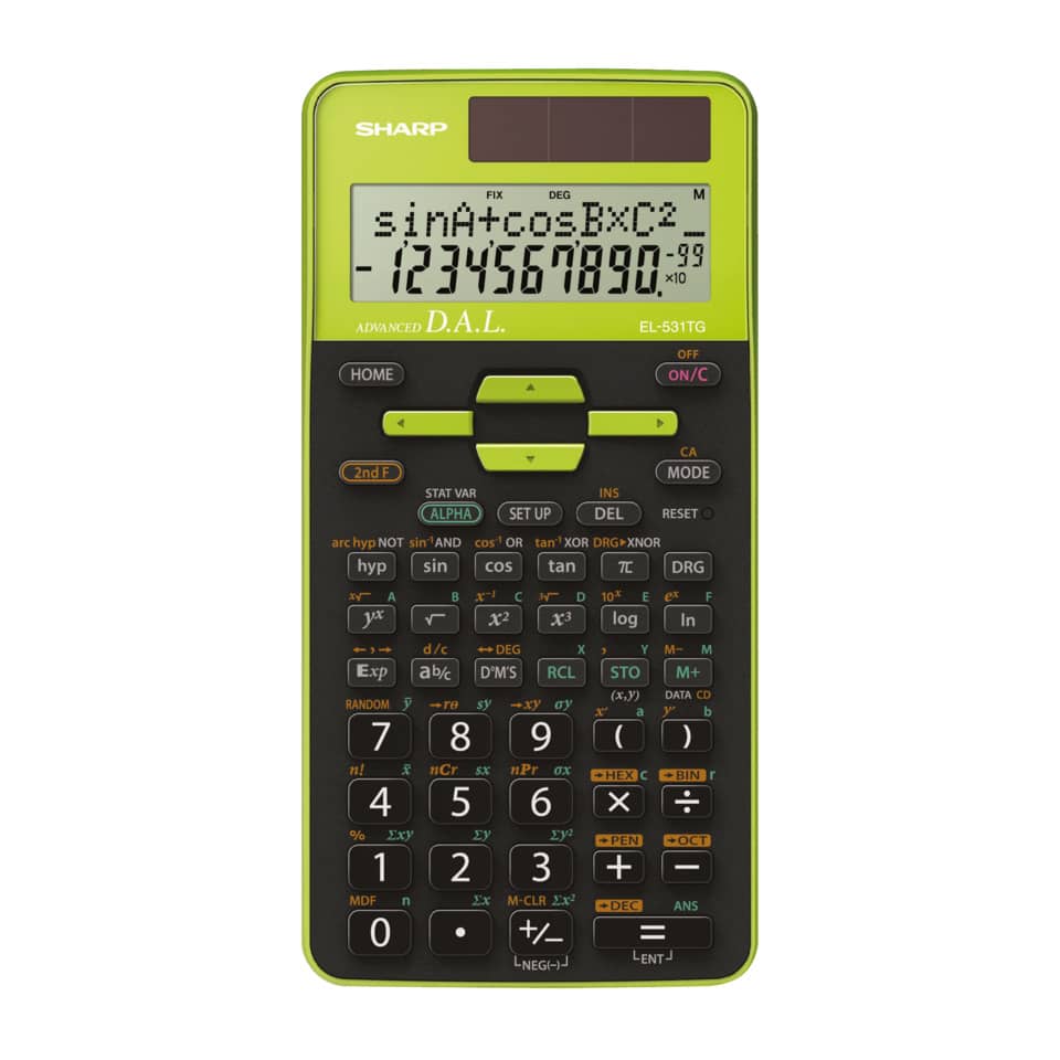 Taschenrechner, Casio/Sharp Art, Graphikrechner, LCD Display, Solar Panel
