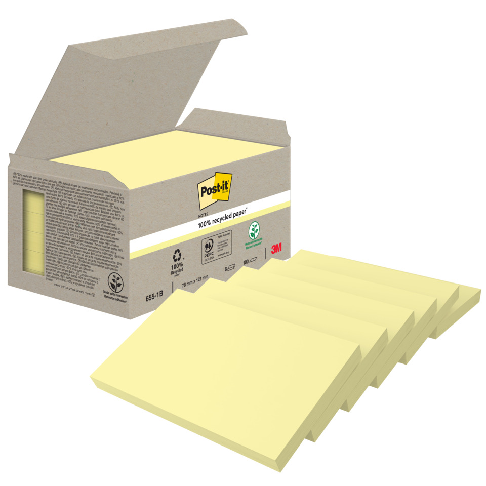 Notizzettel, Klebepost-it, Notizblok, Gelb, Schreibwaren