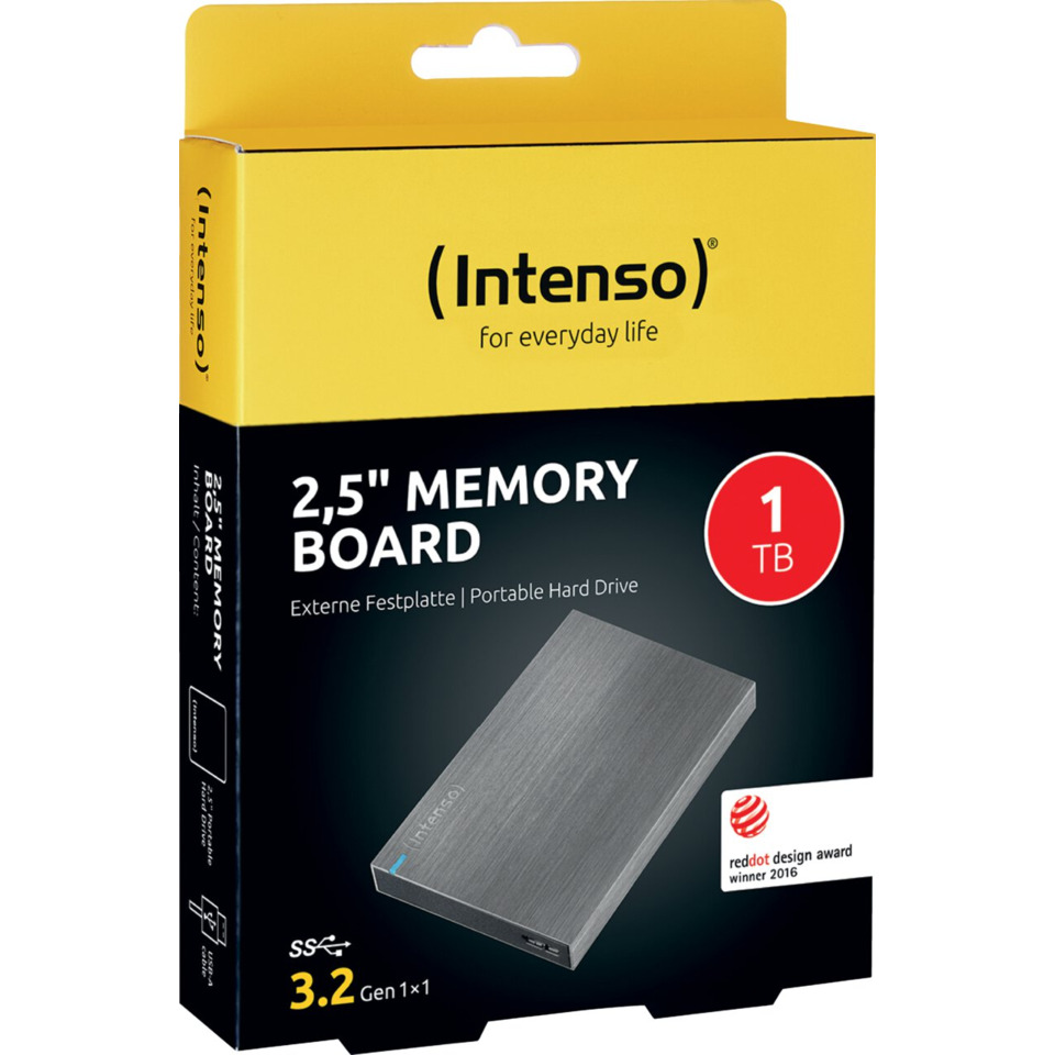2,5 Zoll, Speicherplatte, externes Festplattenlaufwerk, 1 TB, Intenso