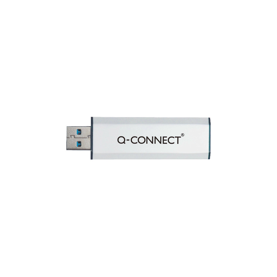 usb, flash drive, q-connect, metal, storage device