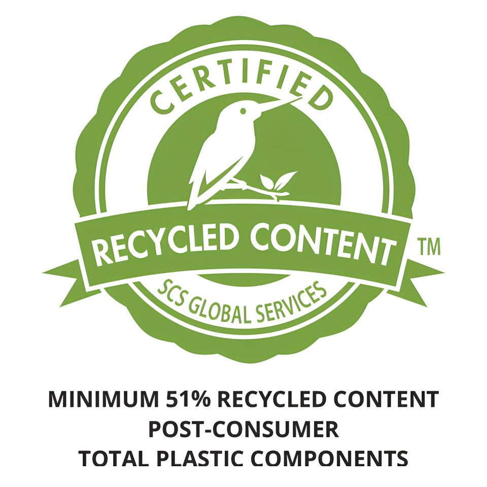 recycled content, zertifiziert, kunststoffkomponenten, verbraucherabfall, grünes Siegel