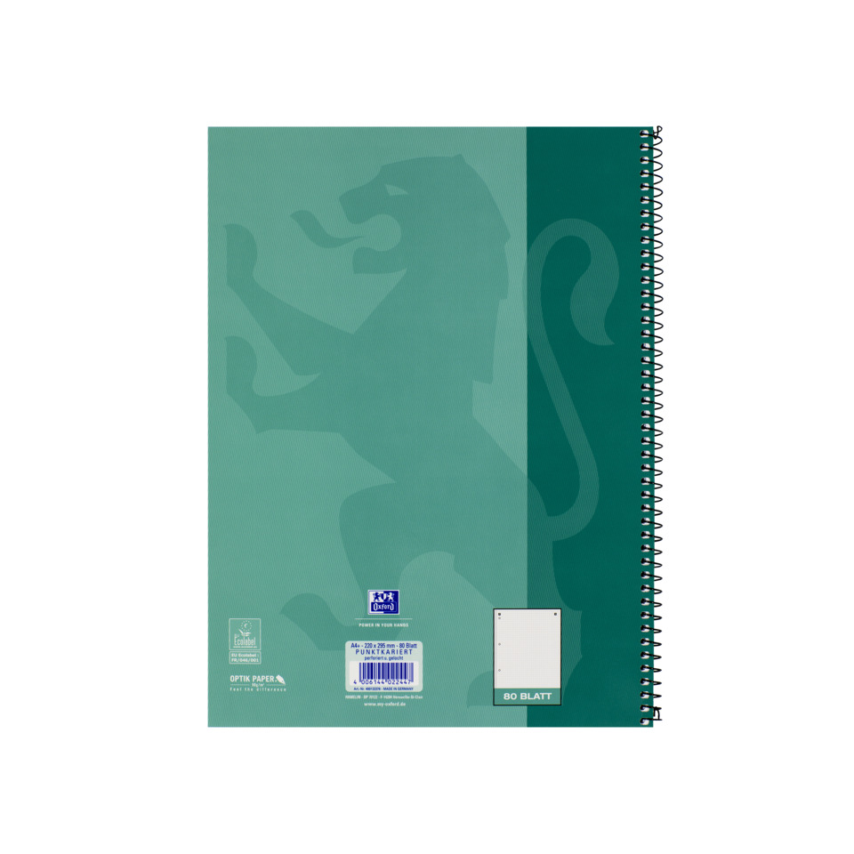 Notizbuch, Spiralblock, 80 Blätter, Druckpapier, Pappe Cover