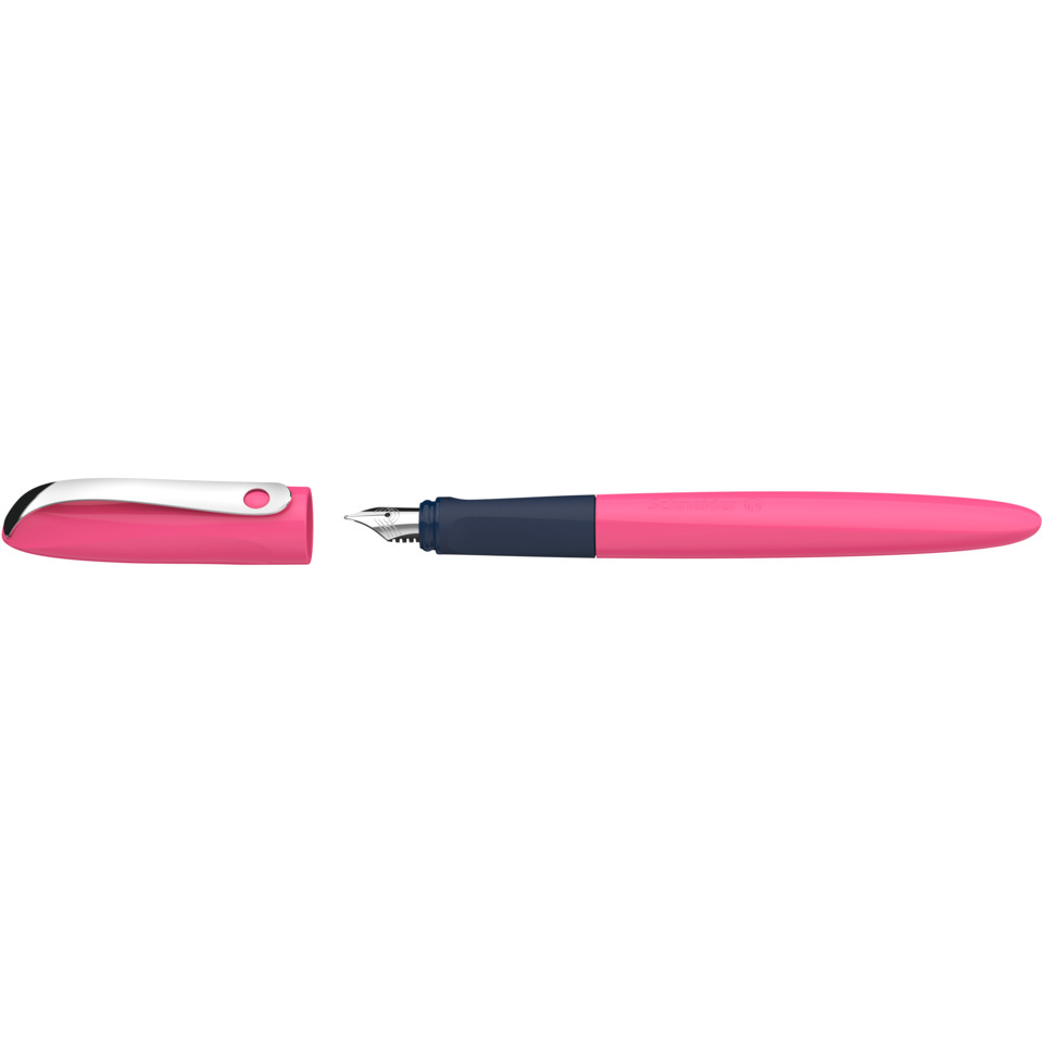 Fountain pen, Nib, Cap, Pink, Plastic