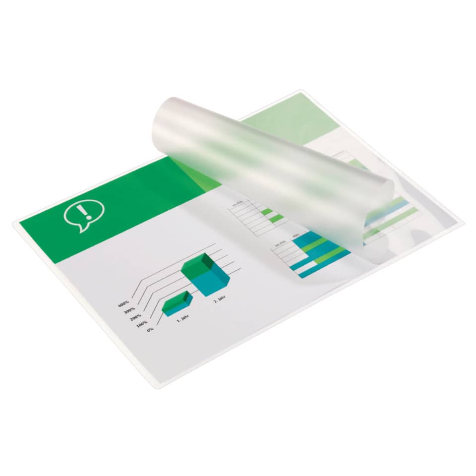 Laminiertasche, A4, 125 Micron, glänzend, 100 Stück, glasklar GBC 3200723