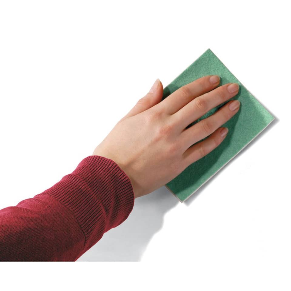 Hand, Schwamm, Grün, Schleifschwamm, Schmutzreiniger