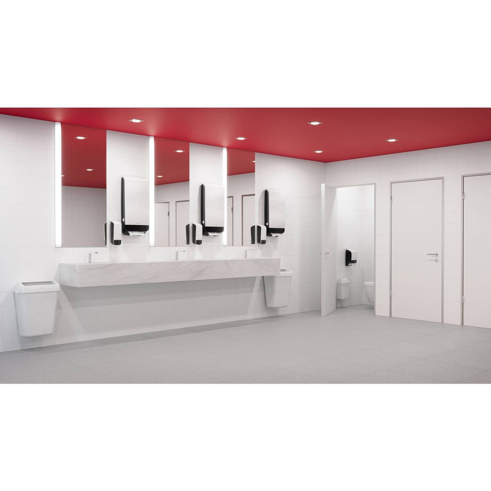  Toilettenbereich, Waschtisch, Herrenlose, Urinal, Spiegel