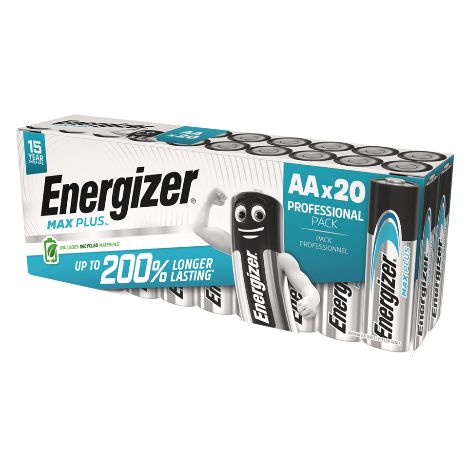 AA x20, Professionell Pack, Alkaline Batterien, Energizer, 20er Pack