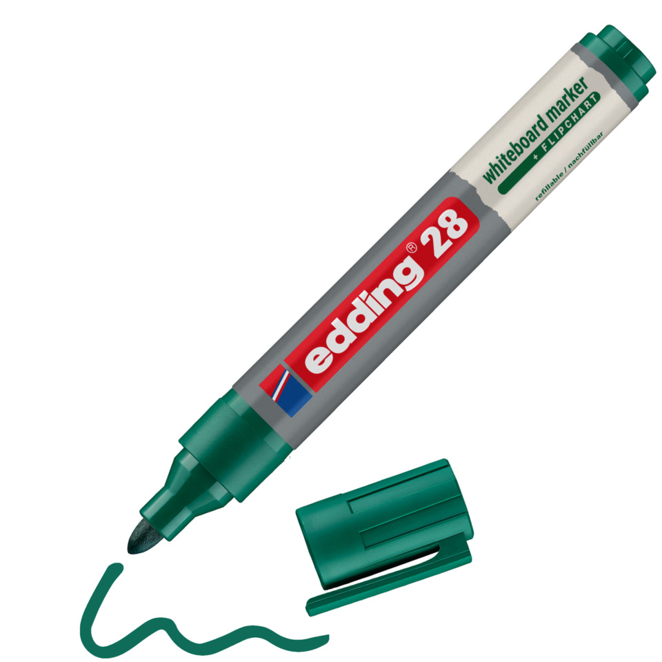 Filzstift, Marker, Whiteboard, Grün, Nachfüllbar