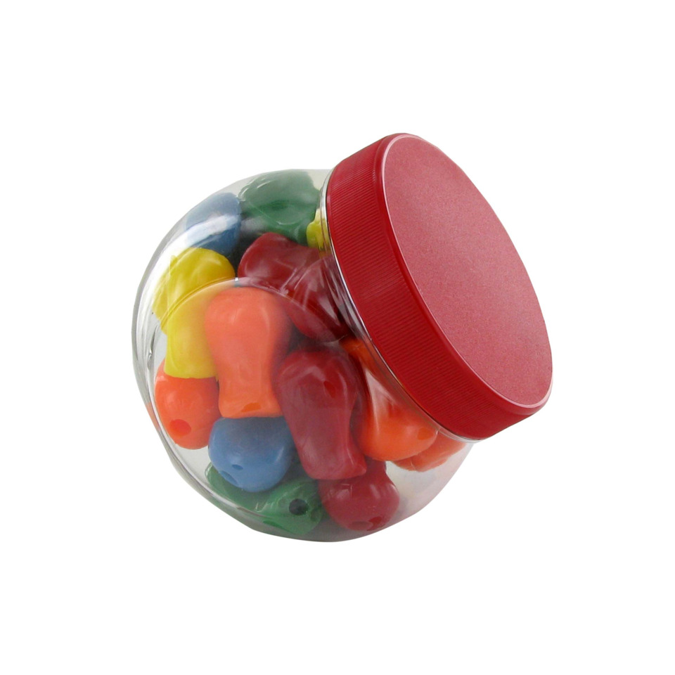 Glaskrug-Glasbehälter, aufbewahrung, Korken, Kunststoffkapsel, bunte pegs
