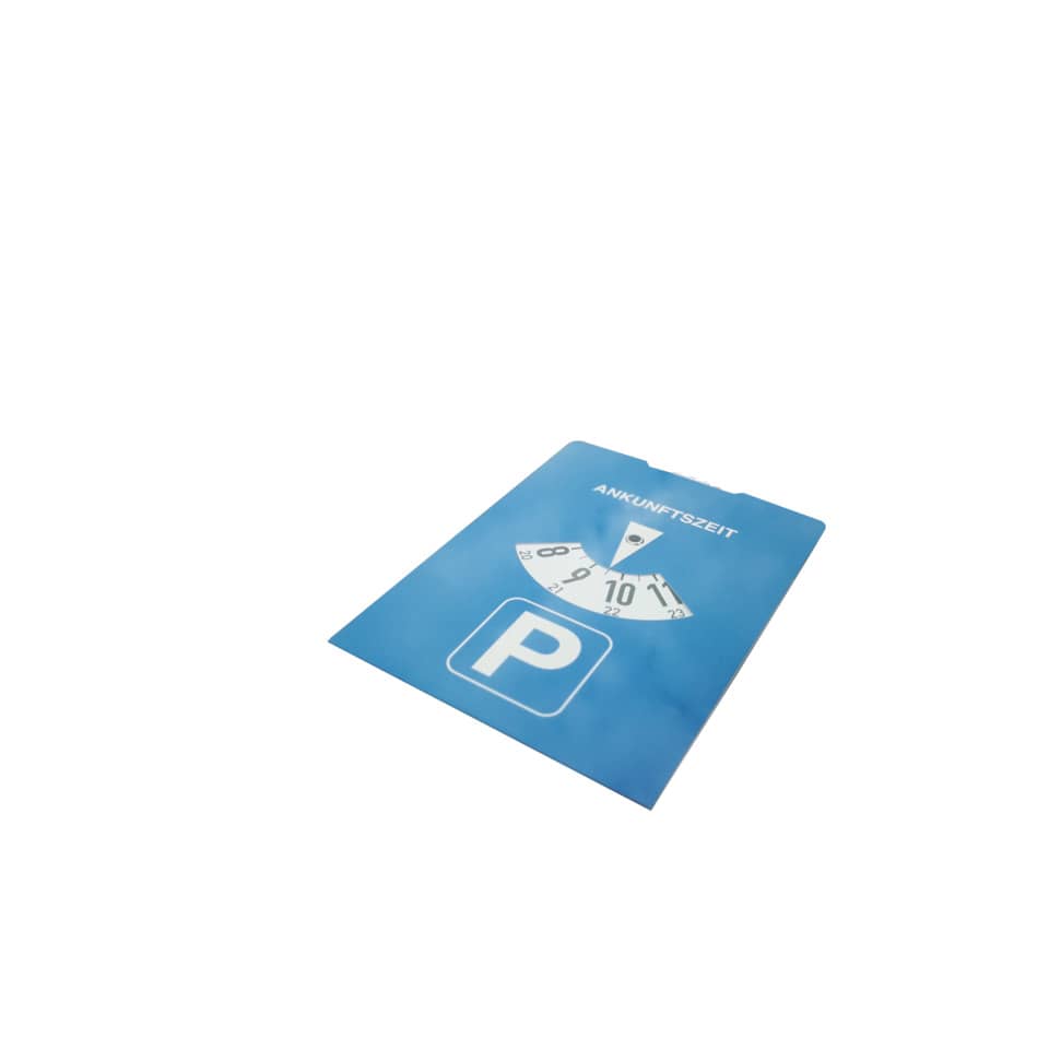 Parkplatzpark, P-Symbol, Ankunftszeit, Ticket, Ladezone