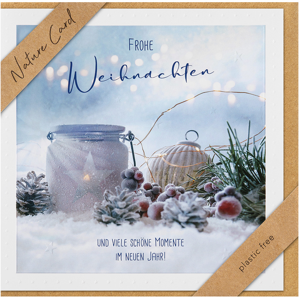 Weihnachten, Glasbehälter, Kugelgläser, Bodendeko, Naturkarton