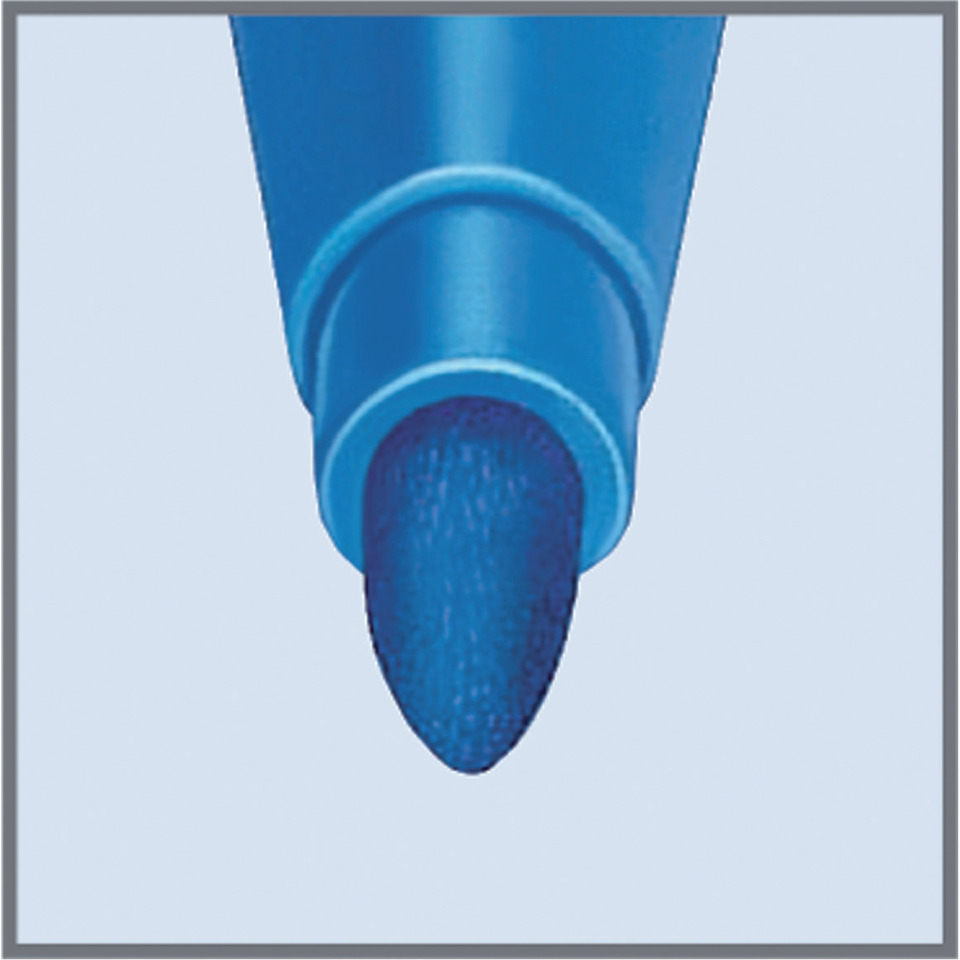 Kunststoffstift, Kugelspitze, Filzstift, Marker, Blau