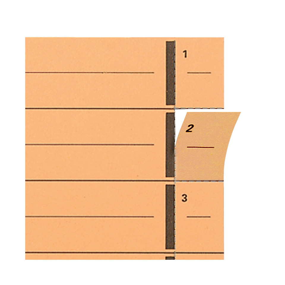 orange, Indexkarten, Liniensystem, Ausschnitt, Schnittkante
