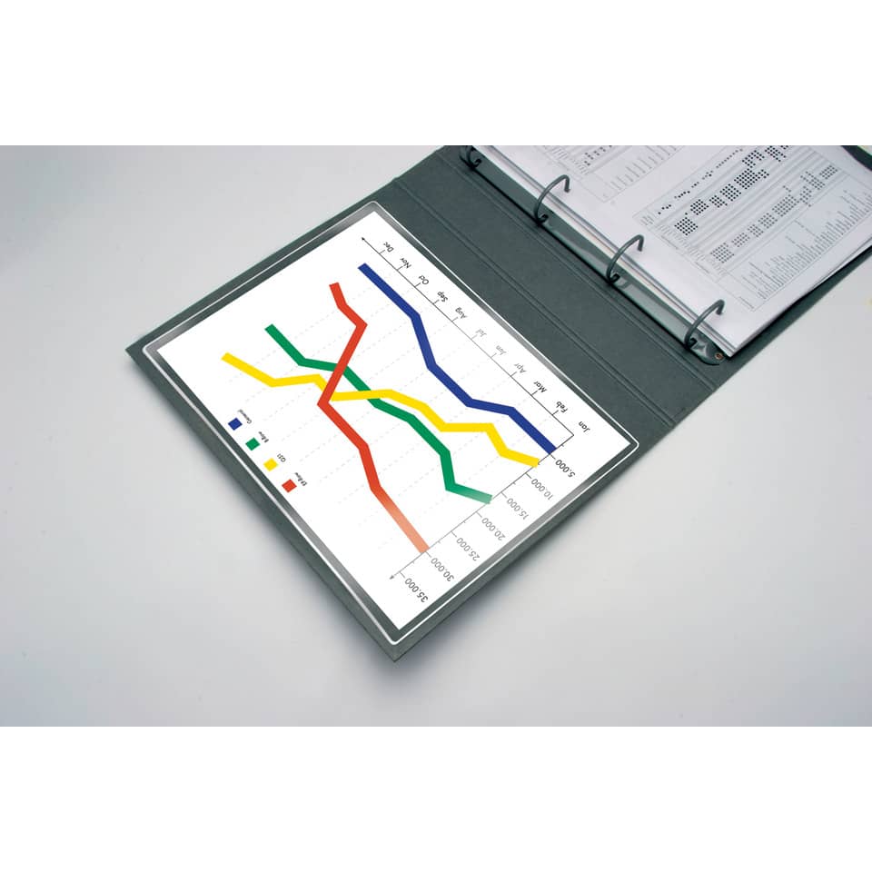 Diagramme, Liniendiagramm, Ordner, Ringordner, Farben