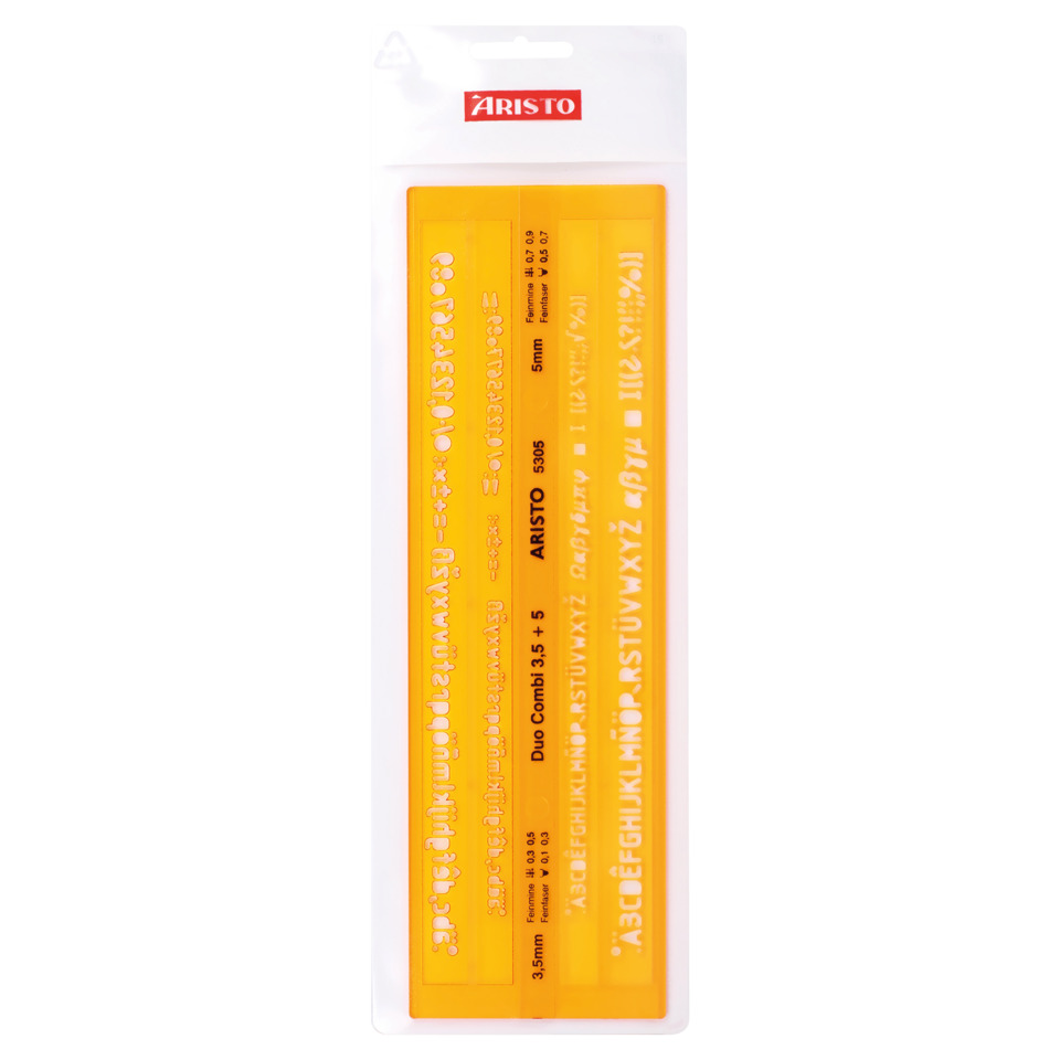 Schablone, Lineal, Gebrauchslineal, Messlineal, Orange