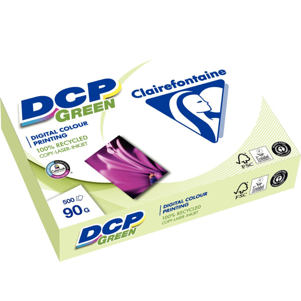 DCP Green, Digital Colour Printing, Recycled Ink, Papierbox, FSC Zertifiziert