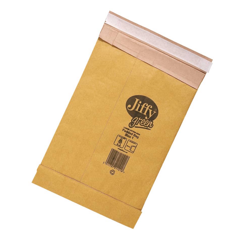 Kartenumschlag, Paketumschlag, Kartonverpackung, Barcode, Jiffy Green