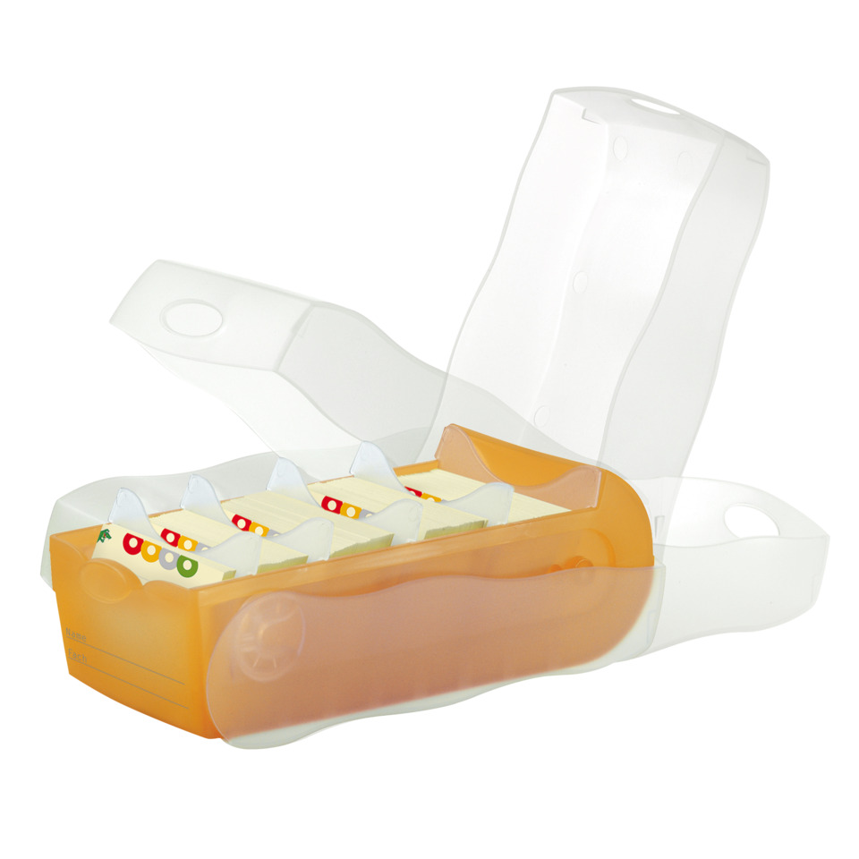 Tablettenbehälter, Pillenorganizer, Tagesordner, orangerBehälter, Plastikbehälter