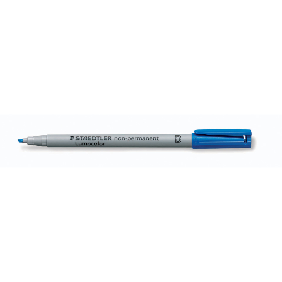 Fineliner, Liner, Blau, Grau, Staedtler Lumocolor