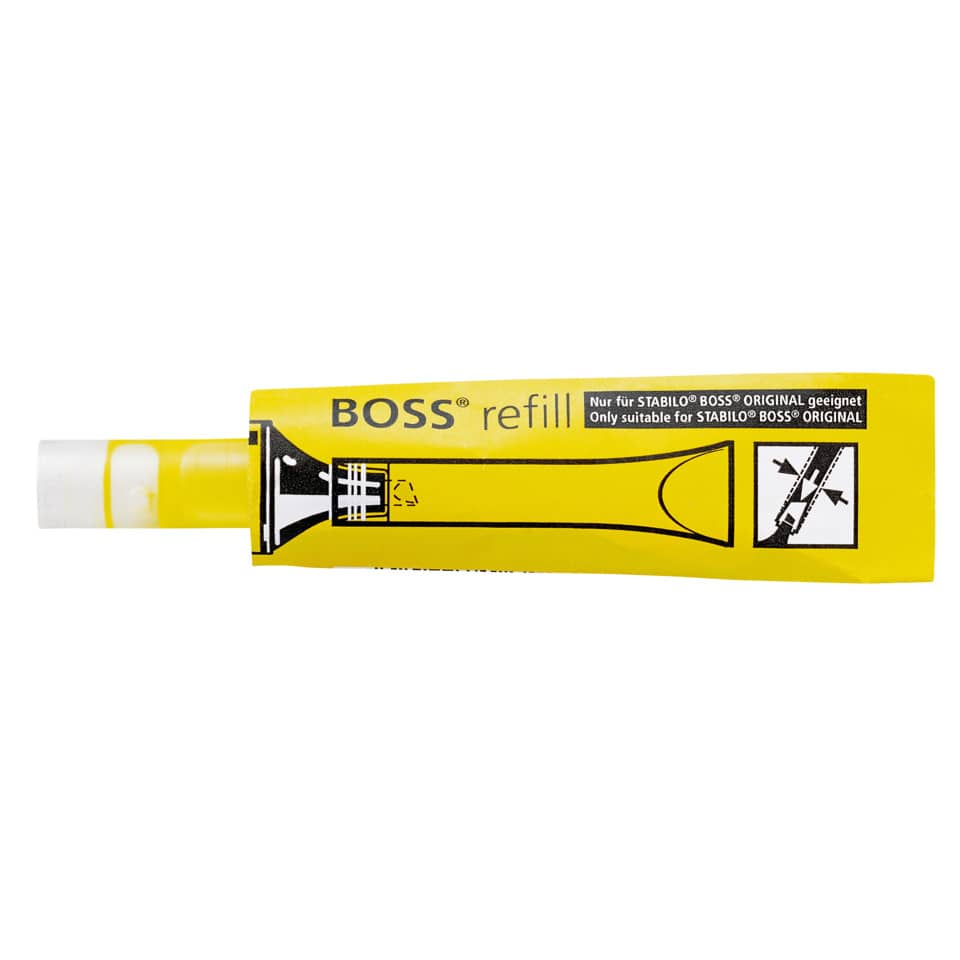 HaltbaresGehäuse, Kunststoffrohr, Gelb, Tube, Refill